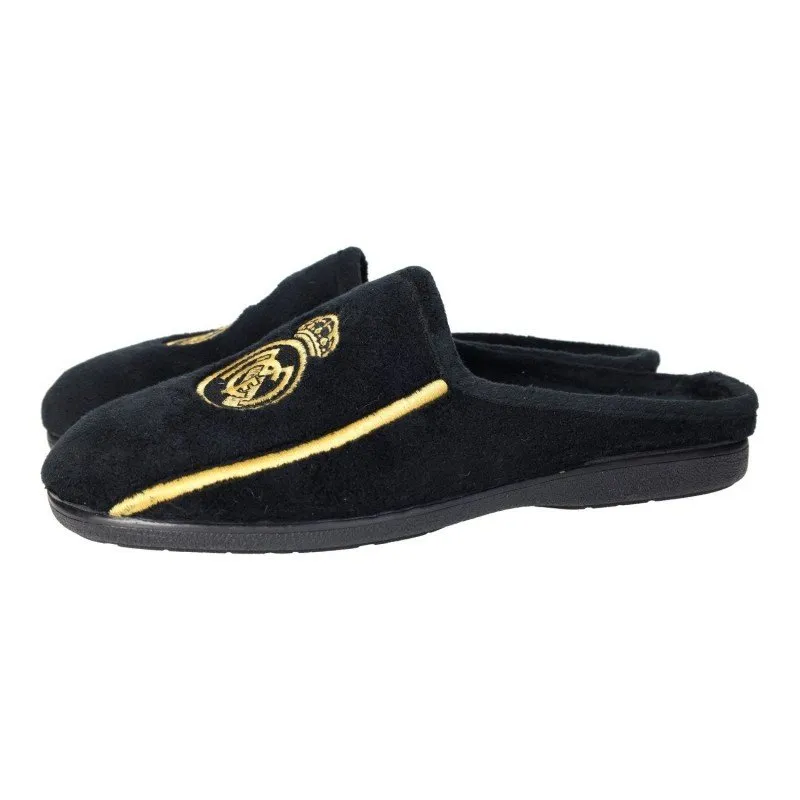 9600-91 Chinelas Real Madrid color NEGRO