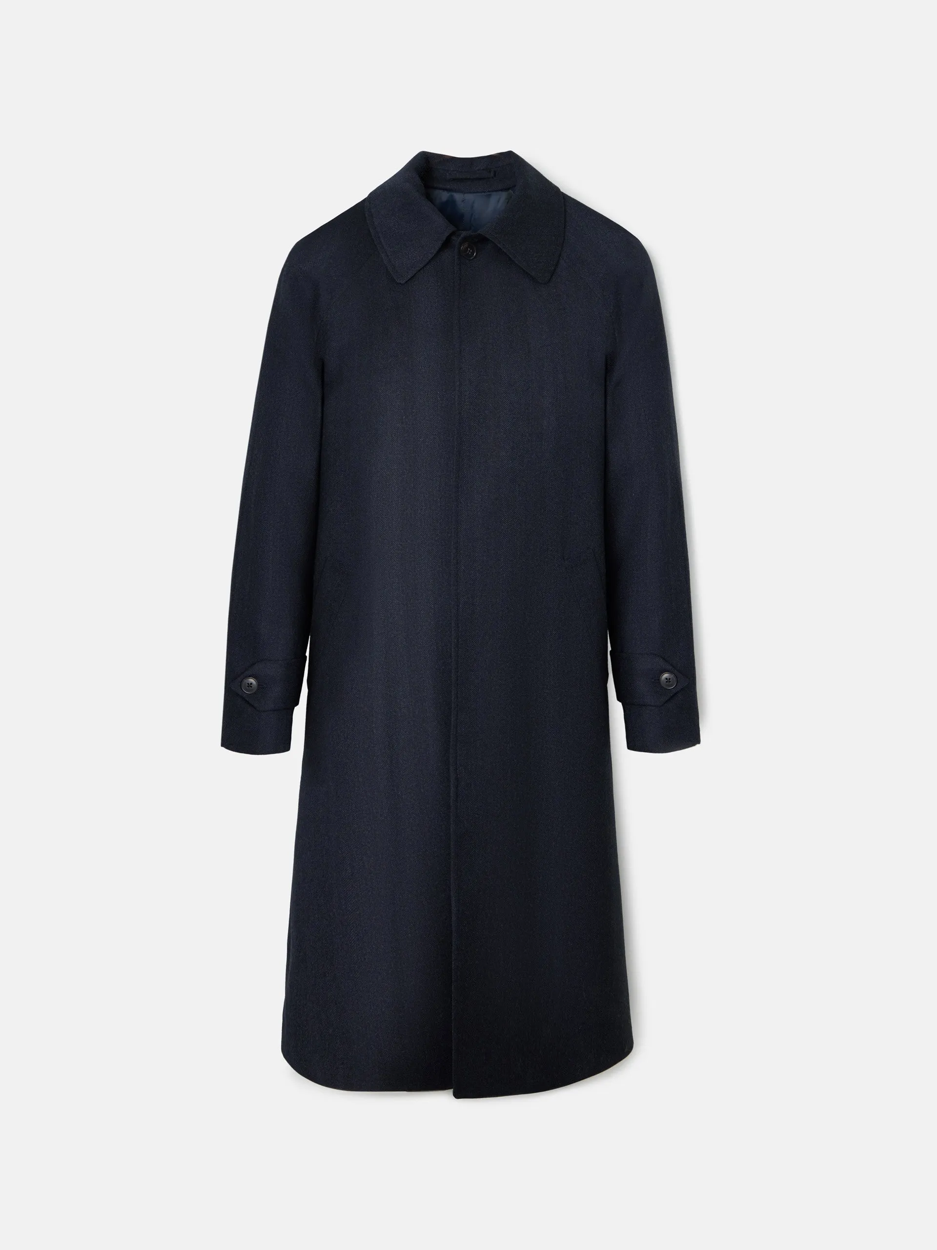 Abrigo oversize espiga azul