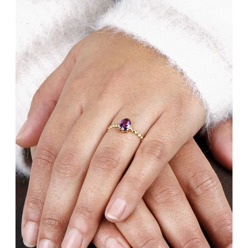 Anillo "Candy" Oro 18k y Amatista