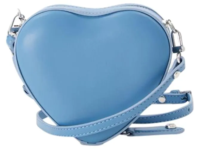 Bandolera Mini Heart - Vivienne Westwood - Cuero - Azul 