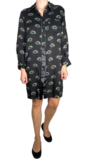 BIMBA Y LOLA Vestido Camisero Negro Eyes