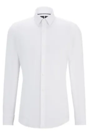 Camisa slim fit de punto elástico técnico