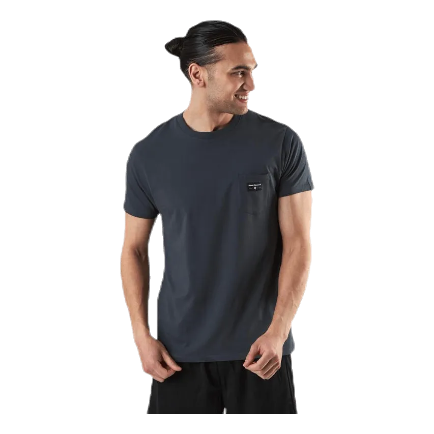 Diamante Negro Pocket Label Tee Grey