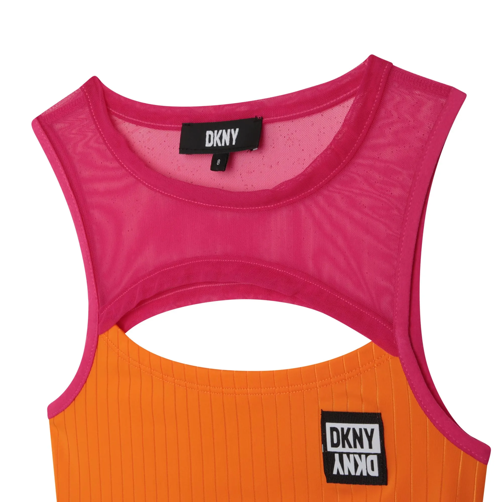 DKNY Camiseta de tirantes a rayas