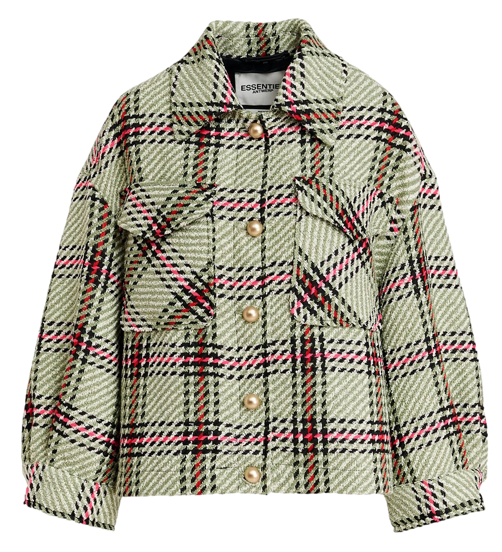 ESSENTIEL ANTWERP GOLDENEYE2 - Chaqueta oversize a cuadros en multicolor