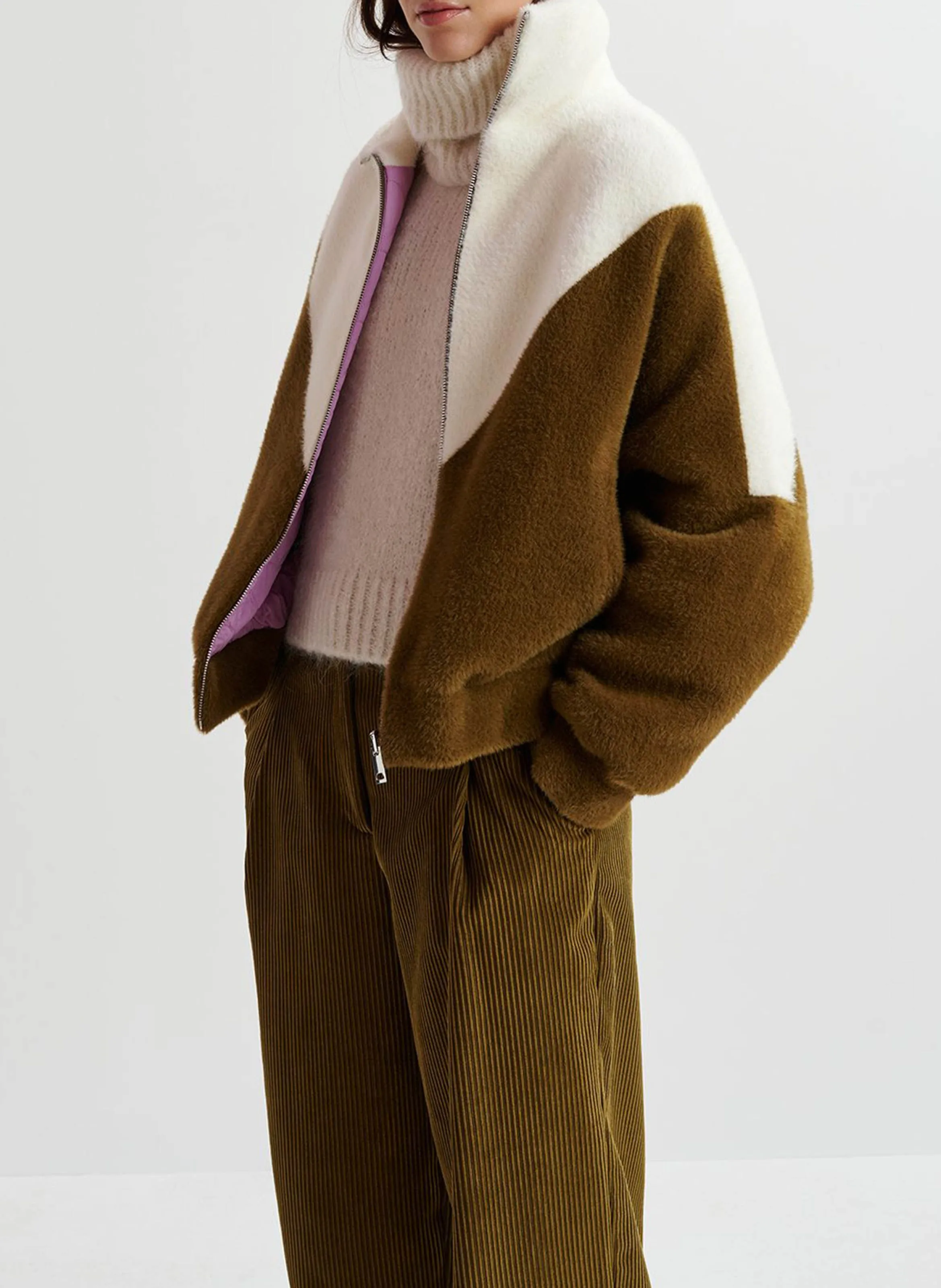 ESSENTIEL ANTWERP GRADUATION - Chaqueta oversize reversible en multicolor