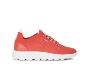 Geox D Spherica roja, Zapatillas Mujer sneakers TV