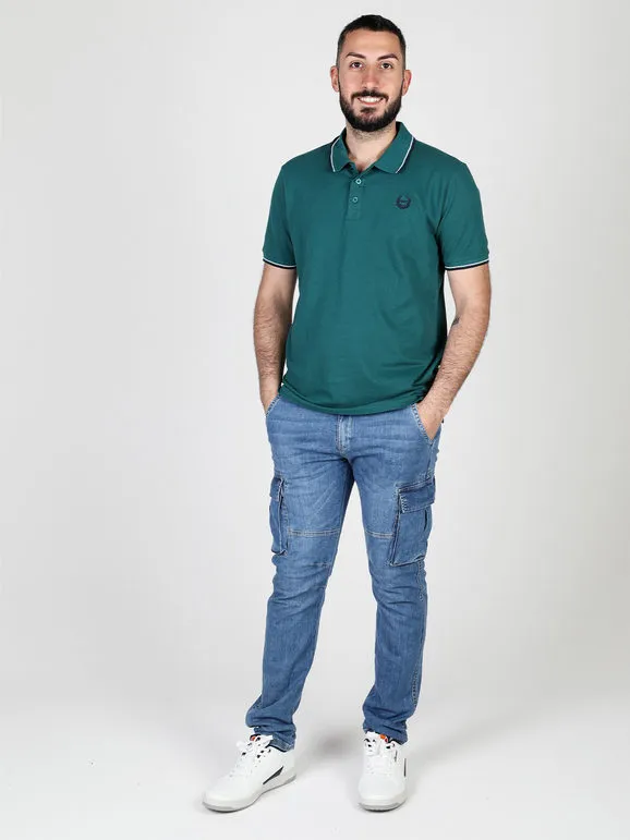 Gian Marco Venturi Polo de manga corta para hombre.