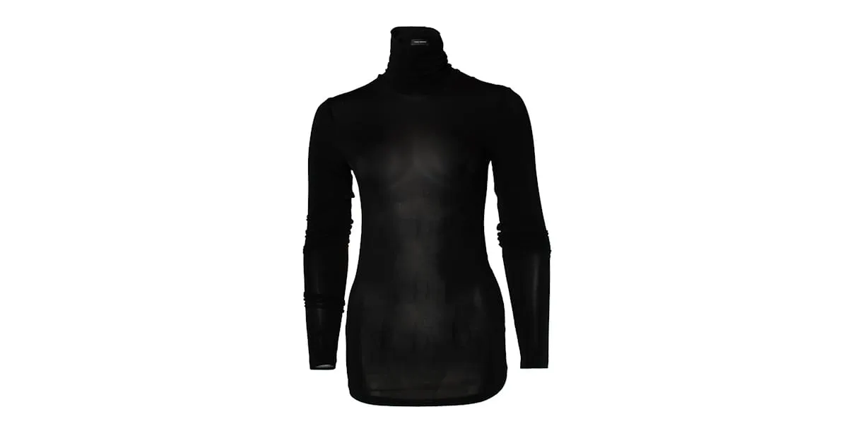 Isabel Marant, top goyela transparente Negro 
