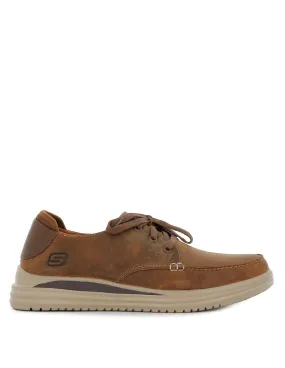Nauticos hombre cordones marrón Skechers