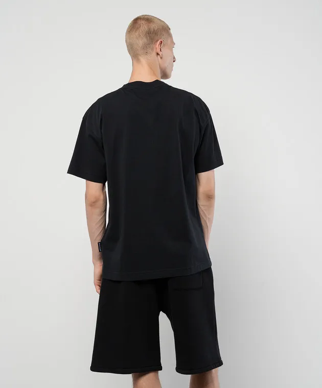 Palm Angels Black t-shirt with contrasting logo print