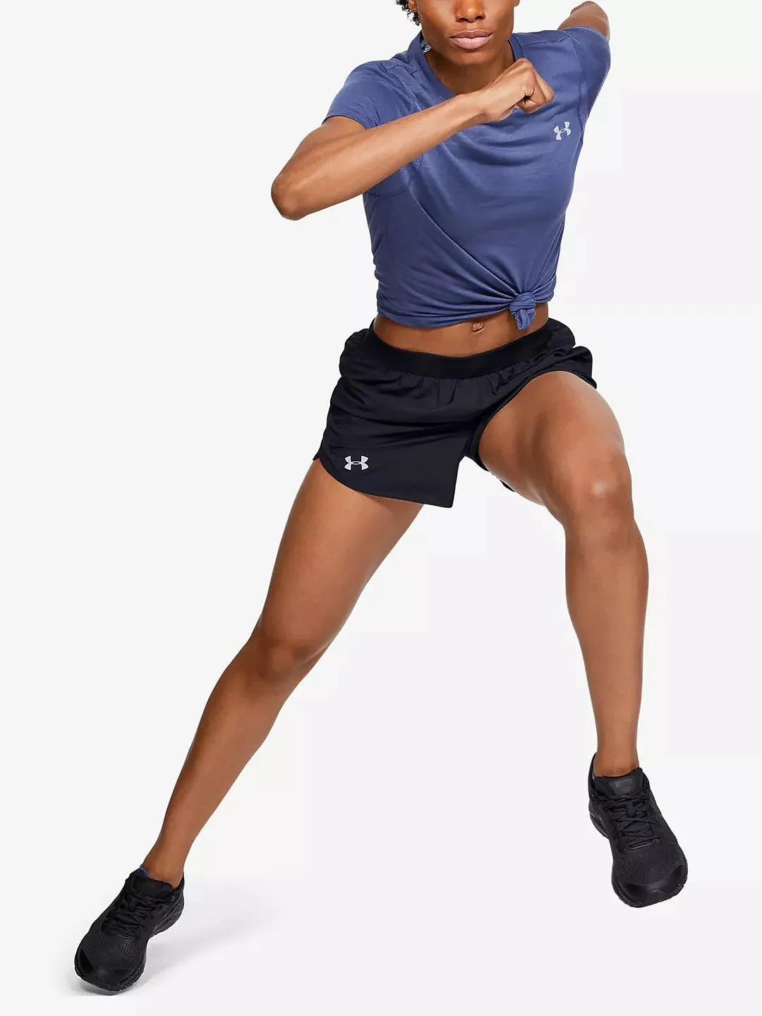pantalones cortos Under Armour Fly By 2.0 - 001/Black/Reflective - women´s