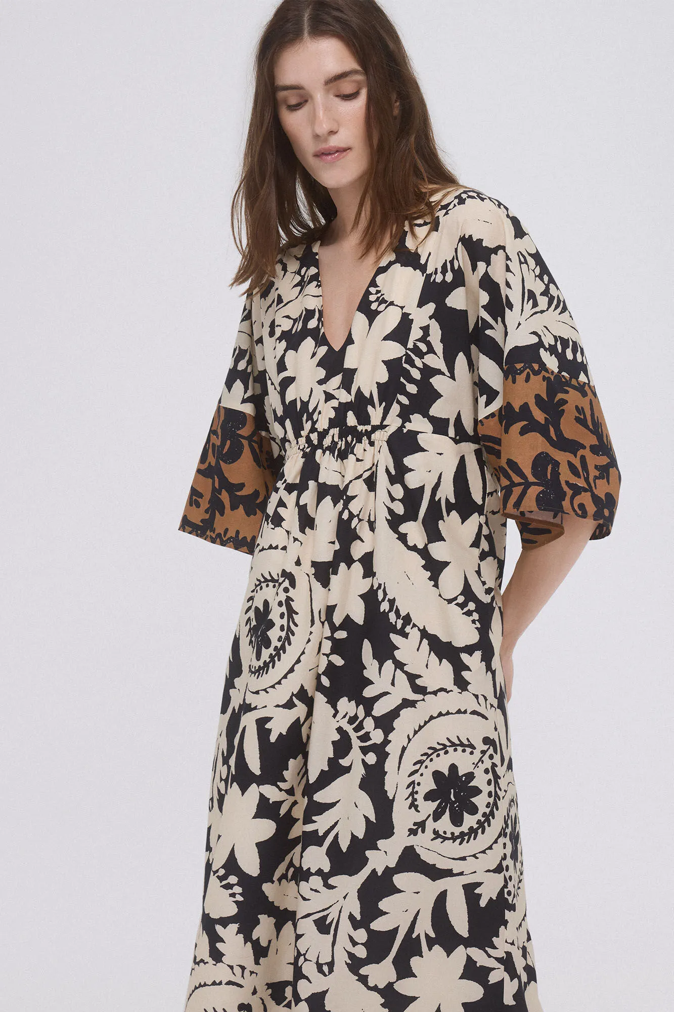 Pedro del Hierro Vestido túnica estampado