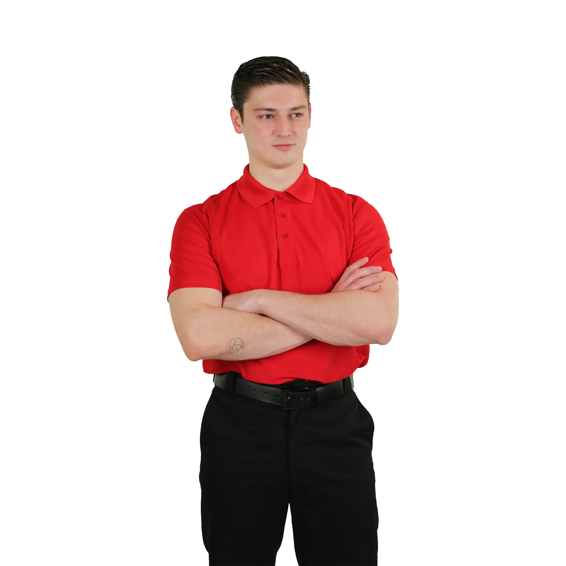 Playera Polo Dry-Fit Caballero, Roja DFC01C