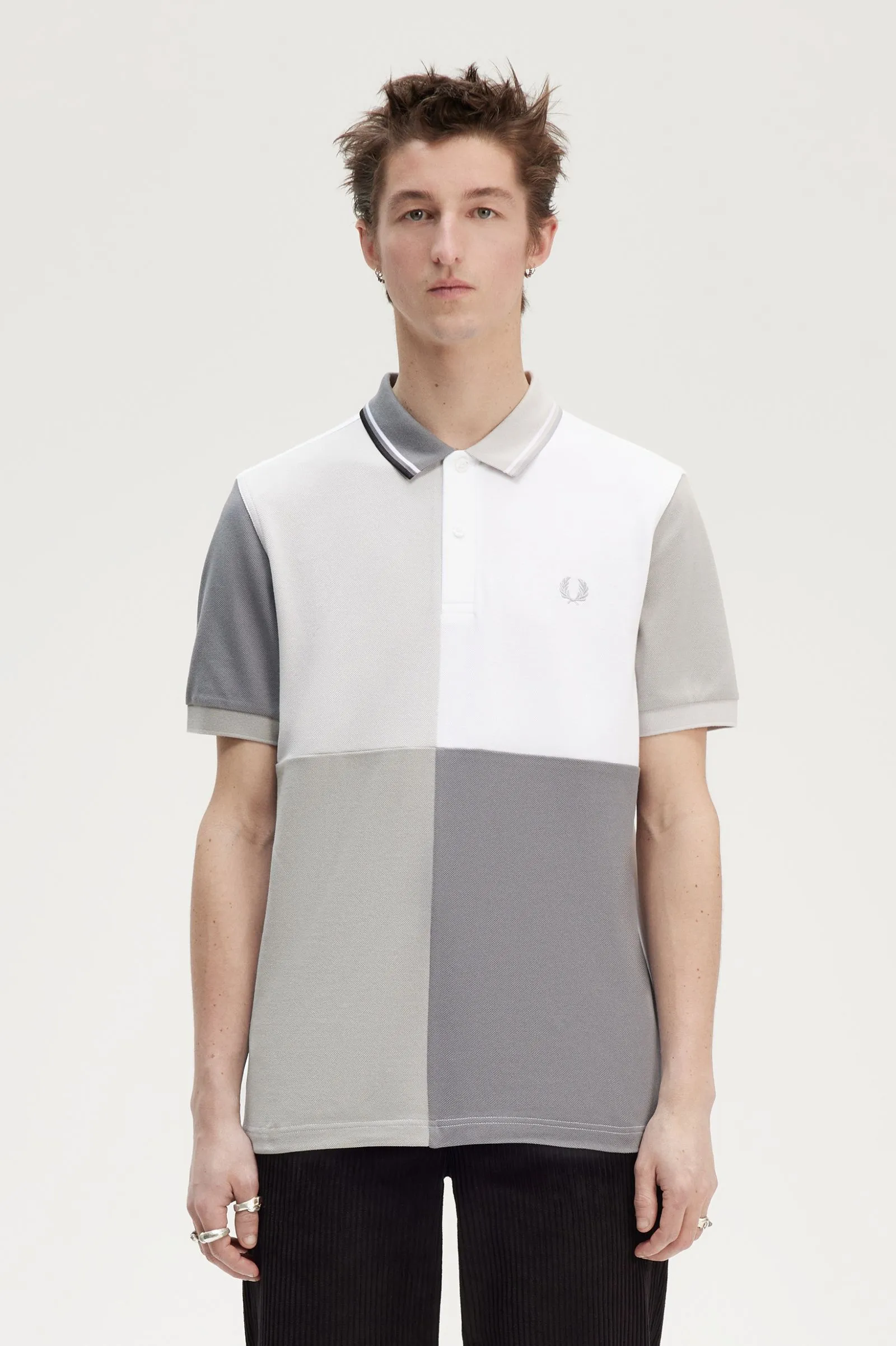 Polo Fred Perry Patchwork