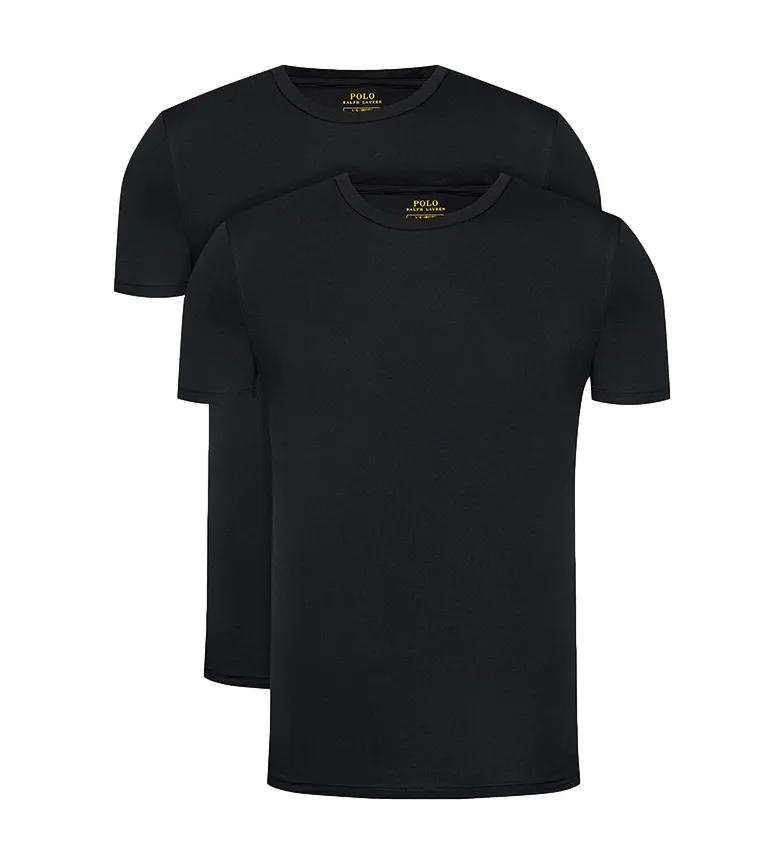 POLO RALPH LAUREN PACK DE 2 CAMISETAS CLASSIC CREW NEGRO