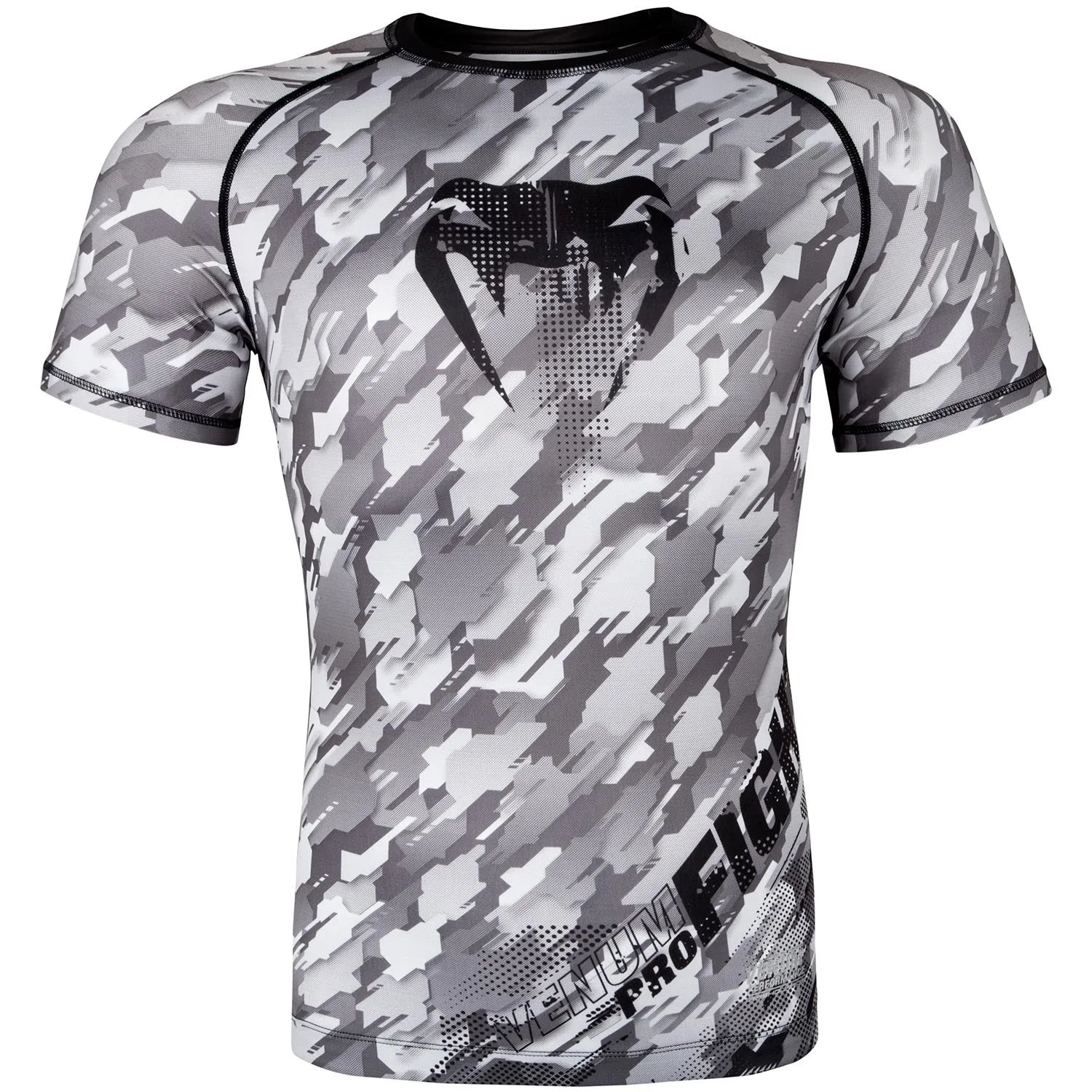 Rashguard Venum Tecmo - Mangas Cortas - Gris