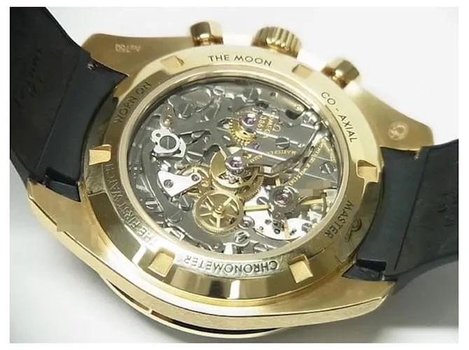 Reloj OMEGA Speedmaster Moon Pro Moon Shine™ dorado 42 MM para hombre Negro 