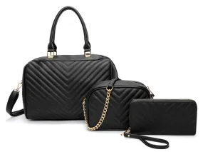 Set Bolsas Roze 21068 Color Negro