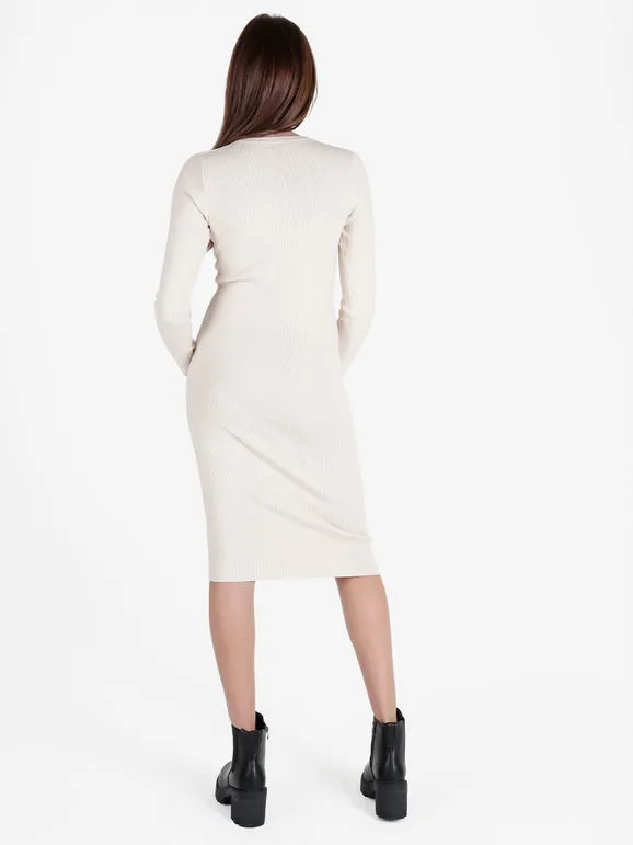 Solada Vestido tubo de mujer de punto con pedrería