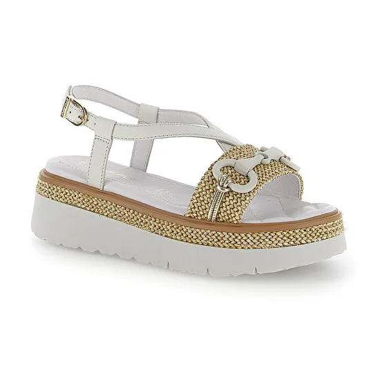 SOLES 4 NAPPA LTH/RAFFIA