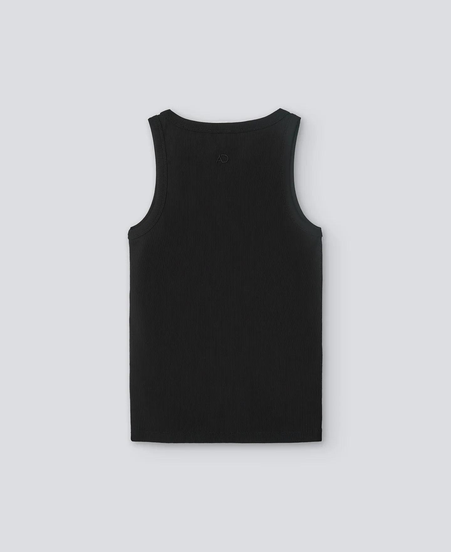 Tank top en algodón negro mujer