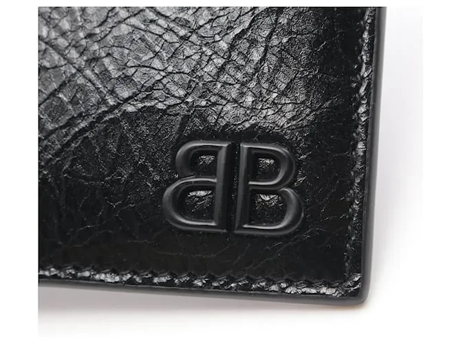 Tarjetero de visita Balenciaga Mónaco Negro 