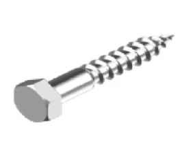 TIRAFONDO INOX A-2 DIN-571 8X80