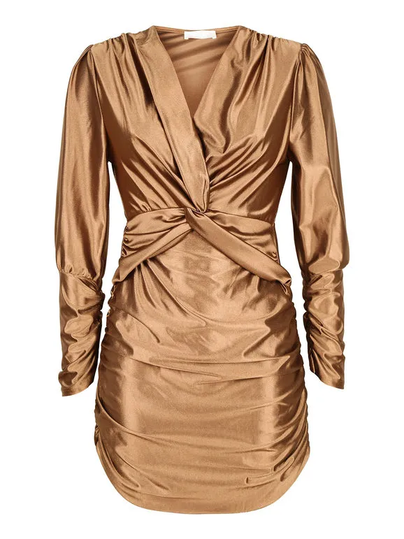 Vanita vestido de mujer drapeado