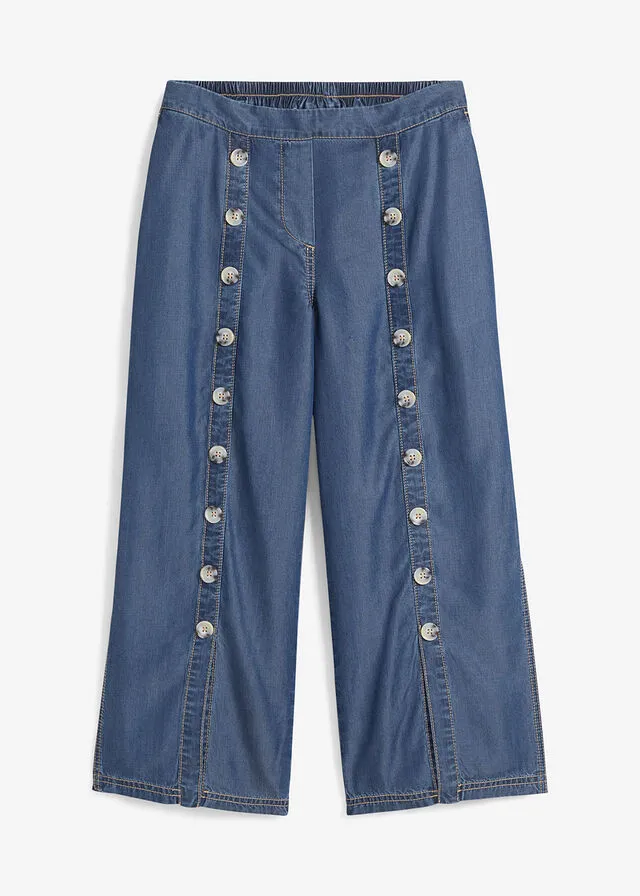 Vaqueros 3/4 Denim medio