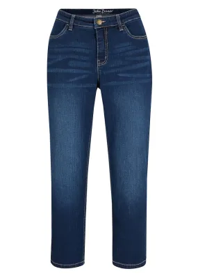 Vaqueros capri Azul desgastado